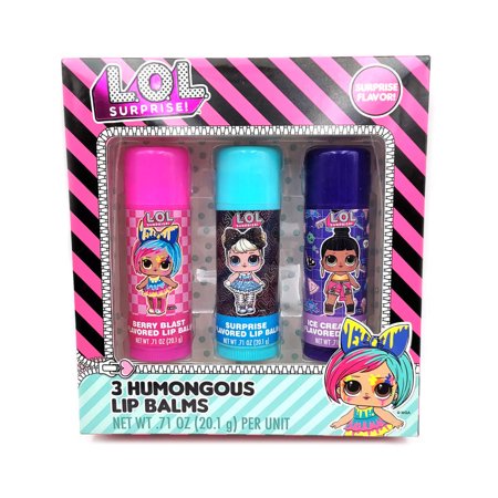 L.O.L. Surprise! 3 Humungous Lip Balm Gift Set