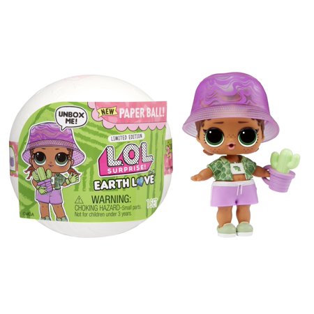 Lol Surprise Earth Love Earthy Bb Doll With 7 Surprises, Earth Day Doll, Accessories, Limited Edition Doll, Collectible Doll, Paper Packaging