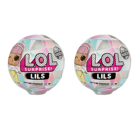 LOL Surprise Lils Winter Disco Series 2-Pack With 5 Surprises, Great Gift for Kids Ages 4 5 6+