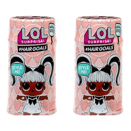 LOL Surprise Makeover HairGoals Series 1 LOT of 2 Mystery Capsule Packs