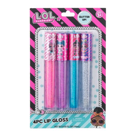 L.O.L. Surprise! Party Favors - 4PC Glitter Lip Gloss Set