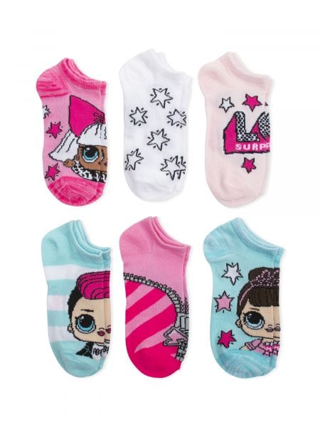 LOL Surprise! No Show Socks 6 Pack only 50 CENTS! (reg $6)