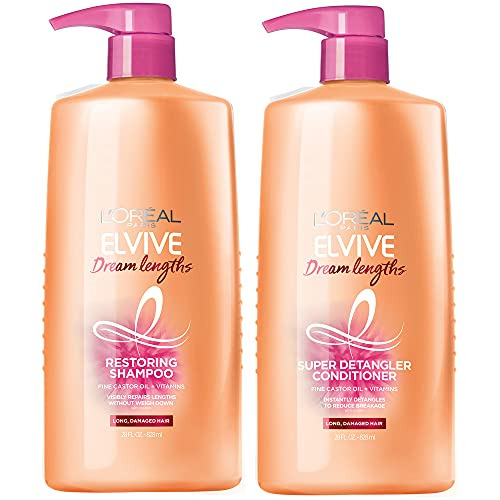 L'Oreal Elvive Paris Dream Lengths Shampoo and Conditioner for Long, Damaged 28