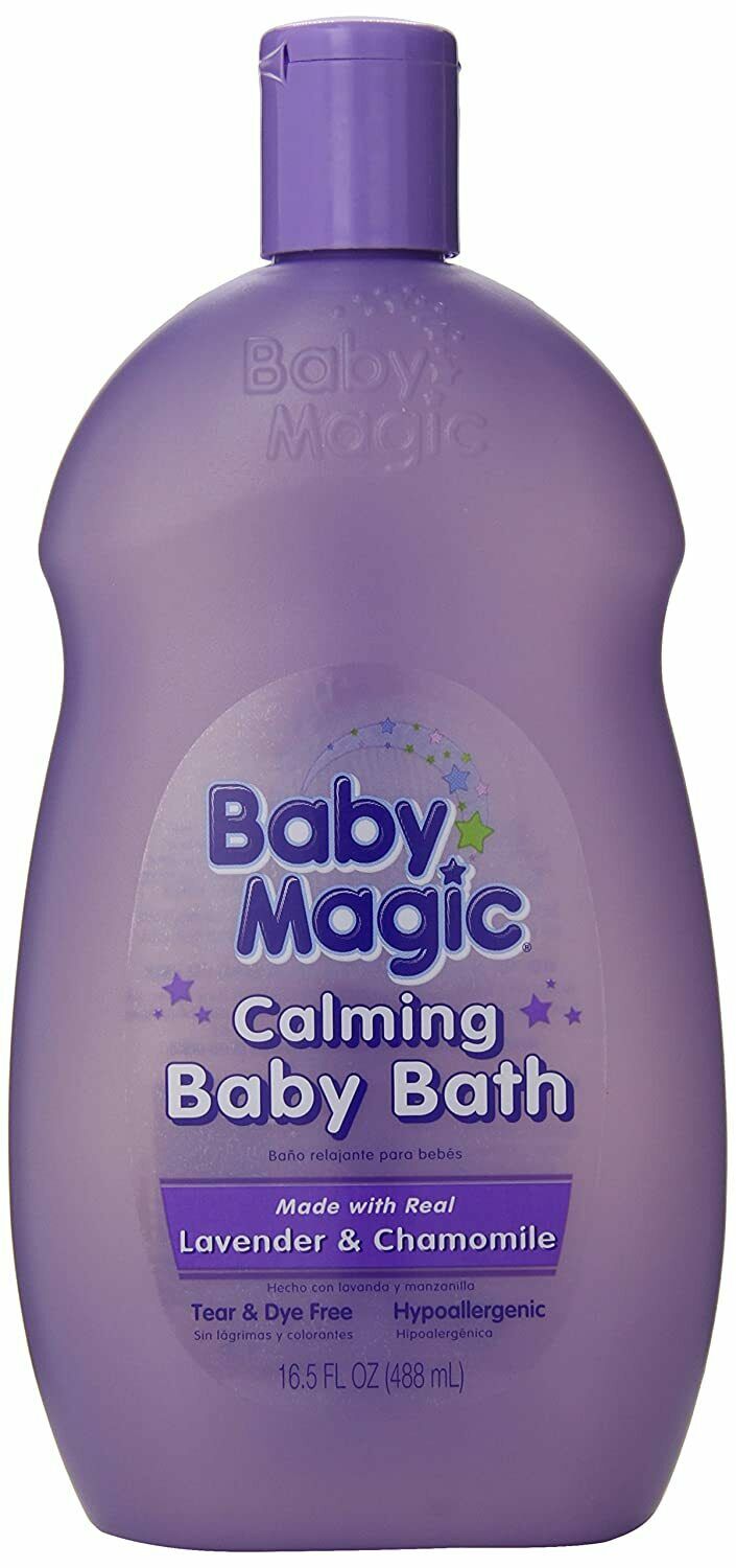 Lot 2 Baby Magic Baby Bath Calming 16.5 Ounce Lavender & Chamomile NEW