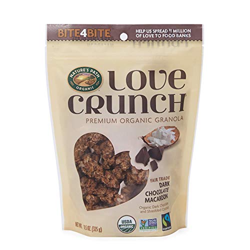 Love Crunch Organic Dark Chocolate Macaroon Granola, 11.5 Ounce, Non-GMO, Fair Trade, by Nature's Path - Amazon