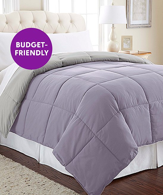 love this product Amethyst & Silver Lightweight Reversible Down-Alternative Comforter