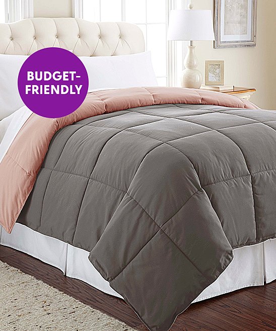 love this product Charcoal & Misty Rose Lightweight Down Alternative Reversible Comforter