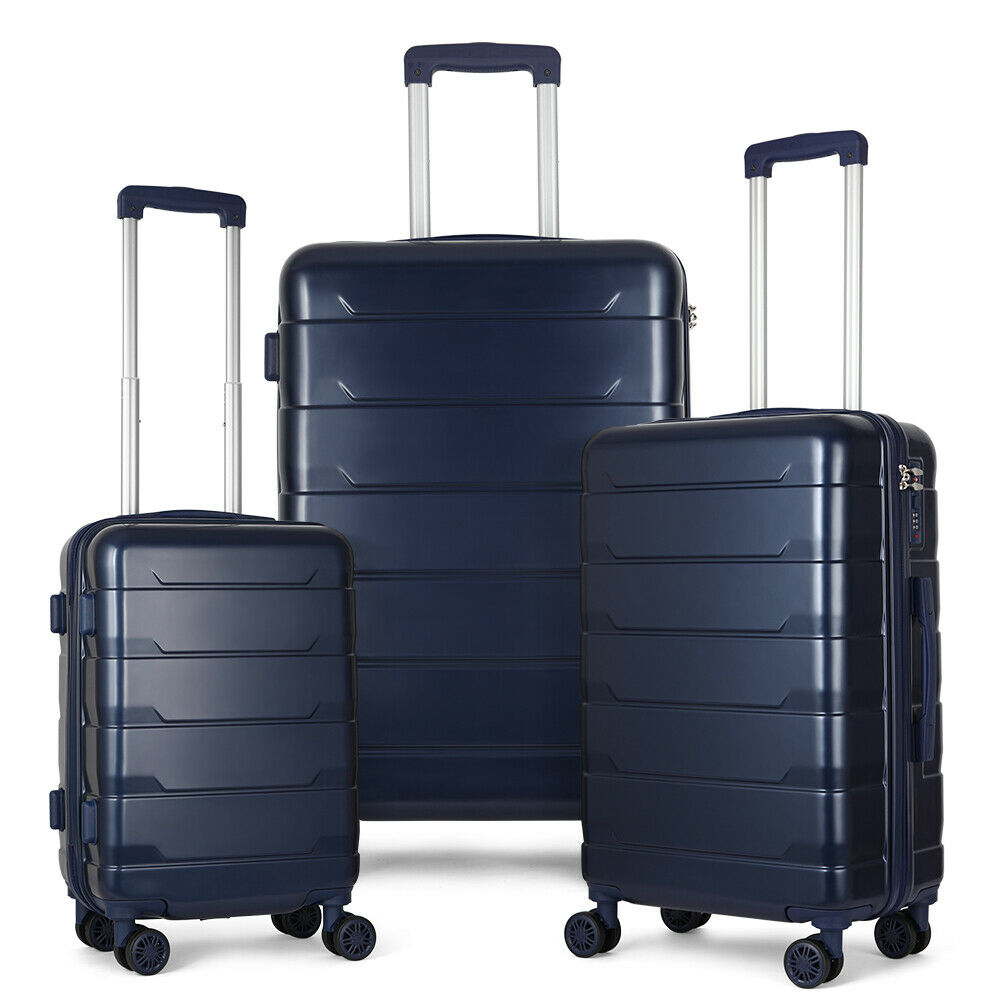 Luggage 3 Piece Set Suitcase Spinner Hardshell Lightweight TSA Lock 20"24"28"