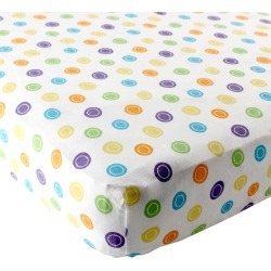 Luvable Friends Fitted Pack and Play Sheet, Yellow Geometric, One Size
