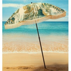 Luxury Palm Print Beach Umbrella