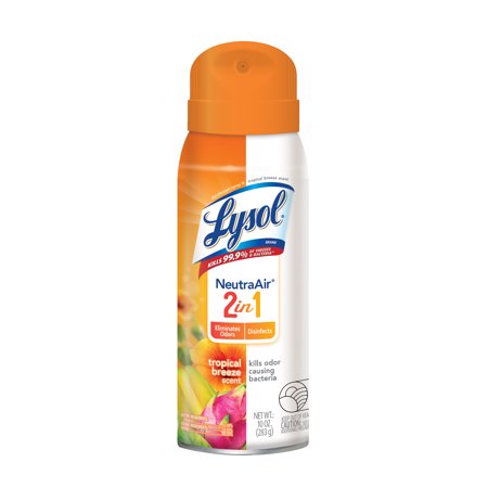 Lysol Disinfectant Spray, Neutra Air 2 in 1, Tropical Scent, 10oz