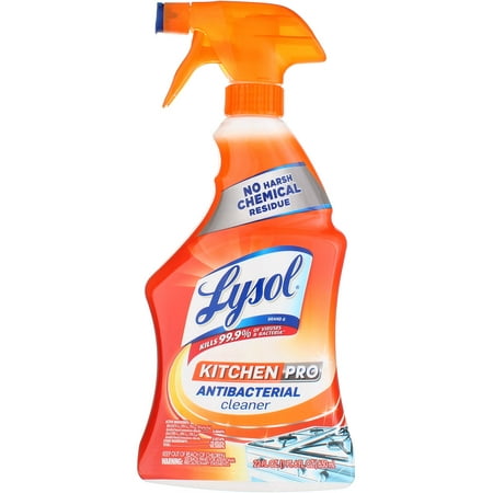 Lysol Kitchen Pro Antibacterial Kitchen Cleaner Power Trigger Spray, 22 fl oz