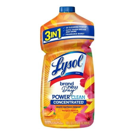 Lysol® Multi-Surface Cleaner - Pourable Brand New Day™ Mango & Hibiscus 9/28 oz.