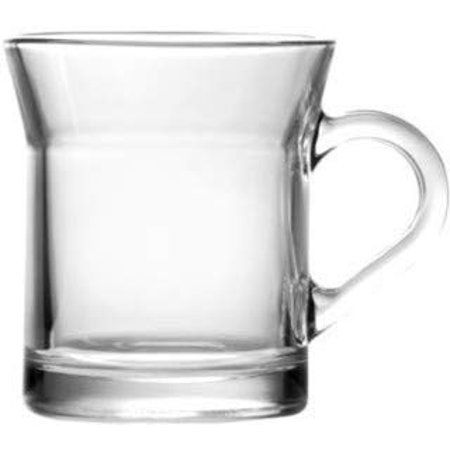 Madison 10 Ounce Glass Coffee Mugs | Thick and Durable – For Coffee, Tea, Cider, etc. – Microwave and Dishwasher Safe – Set of 12 Clear Glass Mugs – 3.5” Diameter x 3.8” Tall