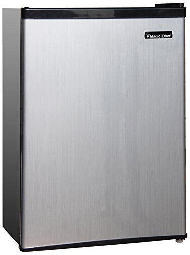 Magic Chef MCBR240S1 Refrigerator, 2.4 cu.ft, Stainless Look
