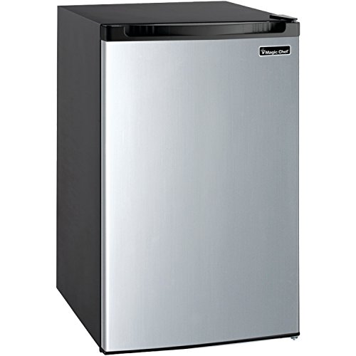 Magic Chef MCBR440S2 Refrigerator, 4.4 cu. ft, Stainless Steel