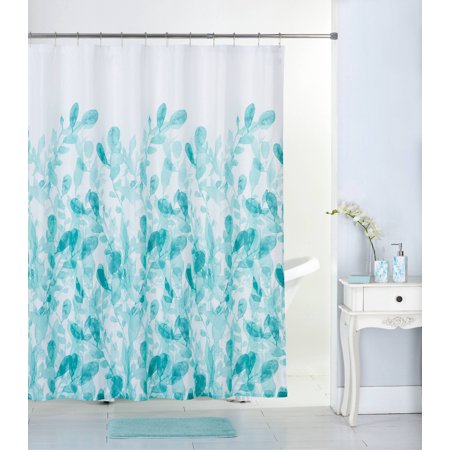 Mainstays 17 Piece Bathroom Set For, Mainstays Inspire Fabric Shower Curtain