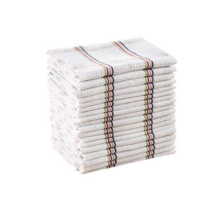 Mainstays, 18 Pack, Plaid Waffle Dishcloths Multi-colored