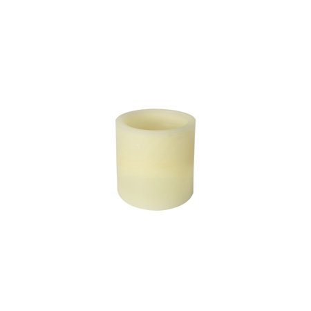 Mainstays 3x4 Inch Flameless LED Pillar Candle, Ivory Color, No Scent, Single Pack