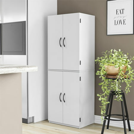 Mainstays 4-Door 5' Storage Cabinet, Dove Gray On Sale At Walmart