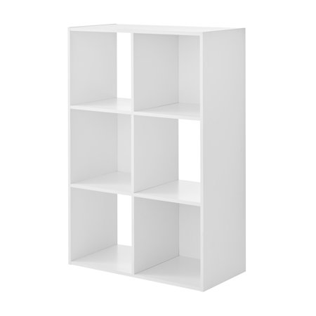 Mainstays 6-Cube Storage Organizer, White