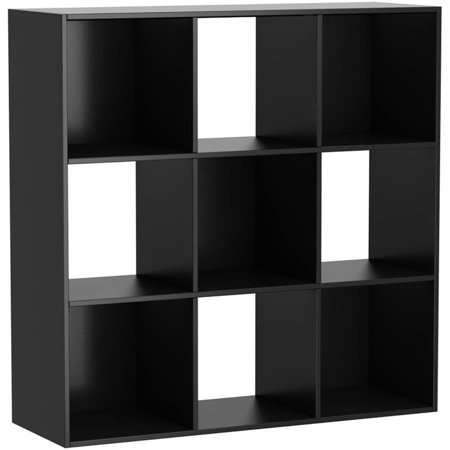 Mainstays 9 Cube Storage Organizer, Black