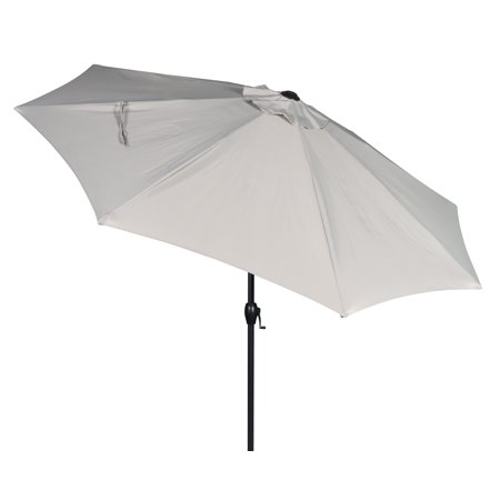 Mainstays 9ft Stone Round Outdoor Tilting Market Patio Umbrella with Crank On Sale At Walmart