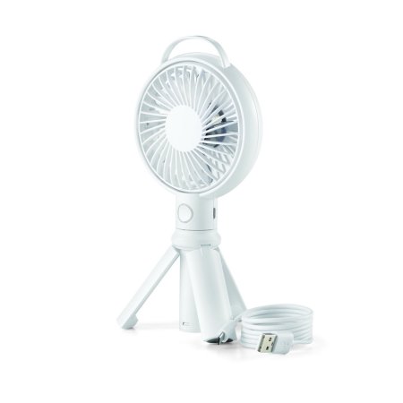 Mainstays Mini USB Rechargeable Fan, 4 inch White Finish