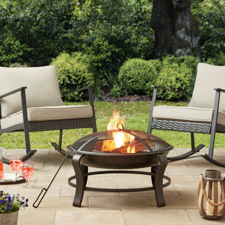 Mainstays 28" Fire Pit In Stock at Walmart!!