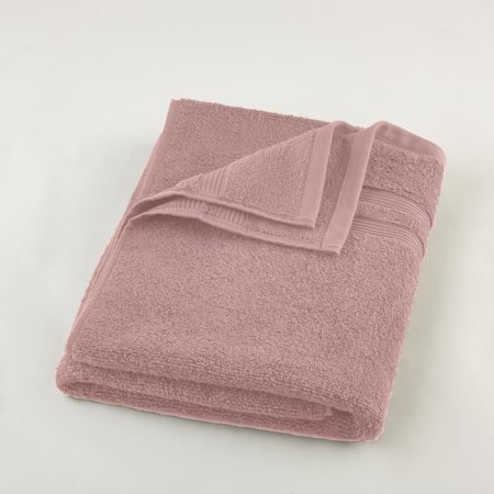 Mainstays Performance Solid Bath Towel Dusty Rose