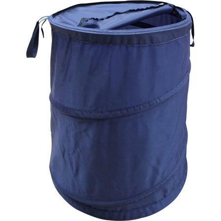 Mainstays Polyester Spiral Pop-up Laundry Hamper with Zipper Lid