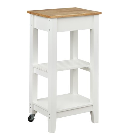 Mainstays Portable Kitchen Cart with Removable Top, Multiple Finishes