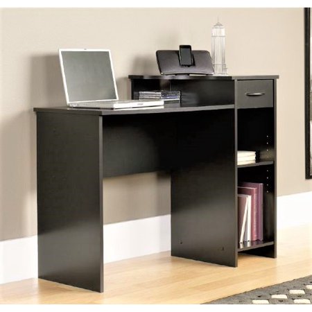 Mainstays Student Desk with Easy-glide Drawer, Blackwood Finish