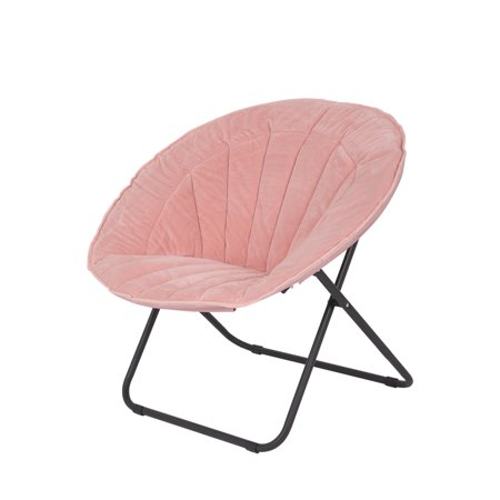 Mainstays Velvet Folding Chair, Pink