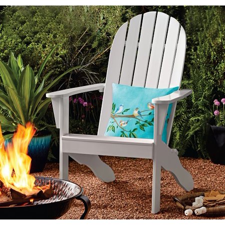 Mainstays Wood Outdoor Adirondack Chair, White Color WALMART CLEARANCE ONLINE!