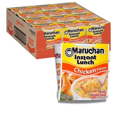 Maruchan Instant Lunch Ramen Noodle Soup Chicken Flavor -2.25 Oz. Pack of 12