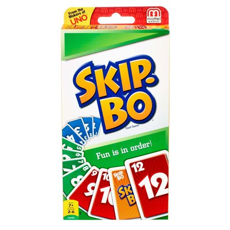 Mattel Skip-Bo Card Game - Strategy - 2 to 6 Players - 1 Each | Bundle of 5