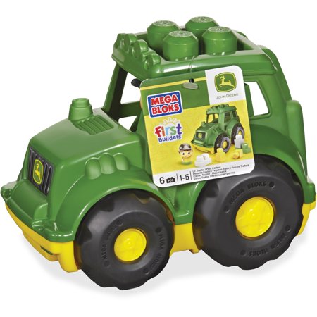 Mega Bloks John Deere Lil' Tractor with 1-Block Buddy Figure