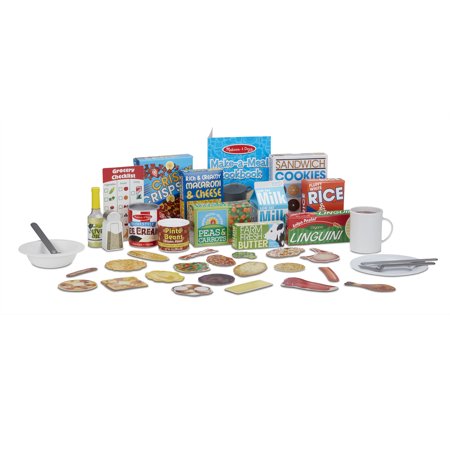 Melissa & Doug Deluxe Kitchen Collection Cooking & Play Food Set 58 Pieces