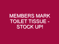 members mark toilet tissue stock up 1306669