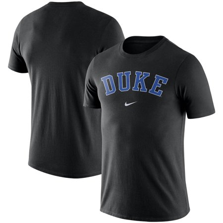 Men'S Nike Black Duke Blue Devils Essential Wordmark T-Shirt