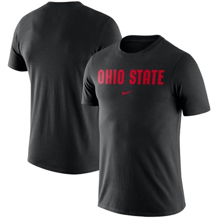 Men's Nike Black Ohio State Buckeyes Essential Wordmark T-Shirt