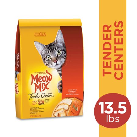 Meow Mix Chicken & Salmon Flavor Dry Cat Food, 13.5 lb. Bag