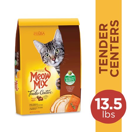 Meow Mix Tender Centers Salmon & Turkey Flavor Dry Cat Food 13.5 lb. Bag