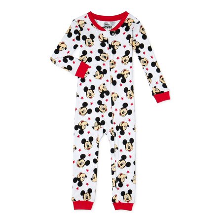 Mickey Mouse Baby and Toddler Boy Snug-Fit One-Piece Pajama, Sizes 9M-5T