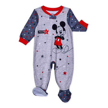 Mickey Mouse Baby Boy Microfleece Blanket Sleeper Pajamas