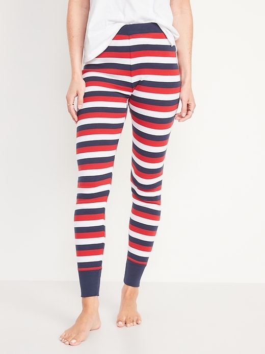 Mid-Rise Matching Print Pajama Leggings for Women On Sale At Old Navy