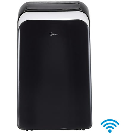 Midea 10,300 Btu (13,500 Btu Ashrae) 115V Smart Portable Air Conditioner, Black, Map10S1Wbl