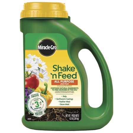 Miracle-Gro (#3001930) Shake 'n Feed Granulated All Purpose Plant Food, 4.5”