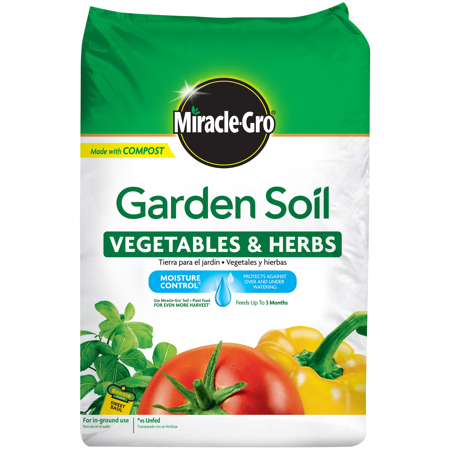 Miracle-Gro Garden Soil Vegetables & Herbs, 1.5 cu. ft., Use In-Ground